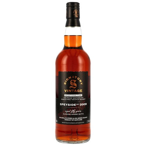 Speyside (M) 2009/2025 - 16 y.o. - Oloroso Sherry Butts - Signatory 100 PROOF Exceptional Cask Edition #13