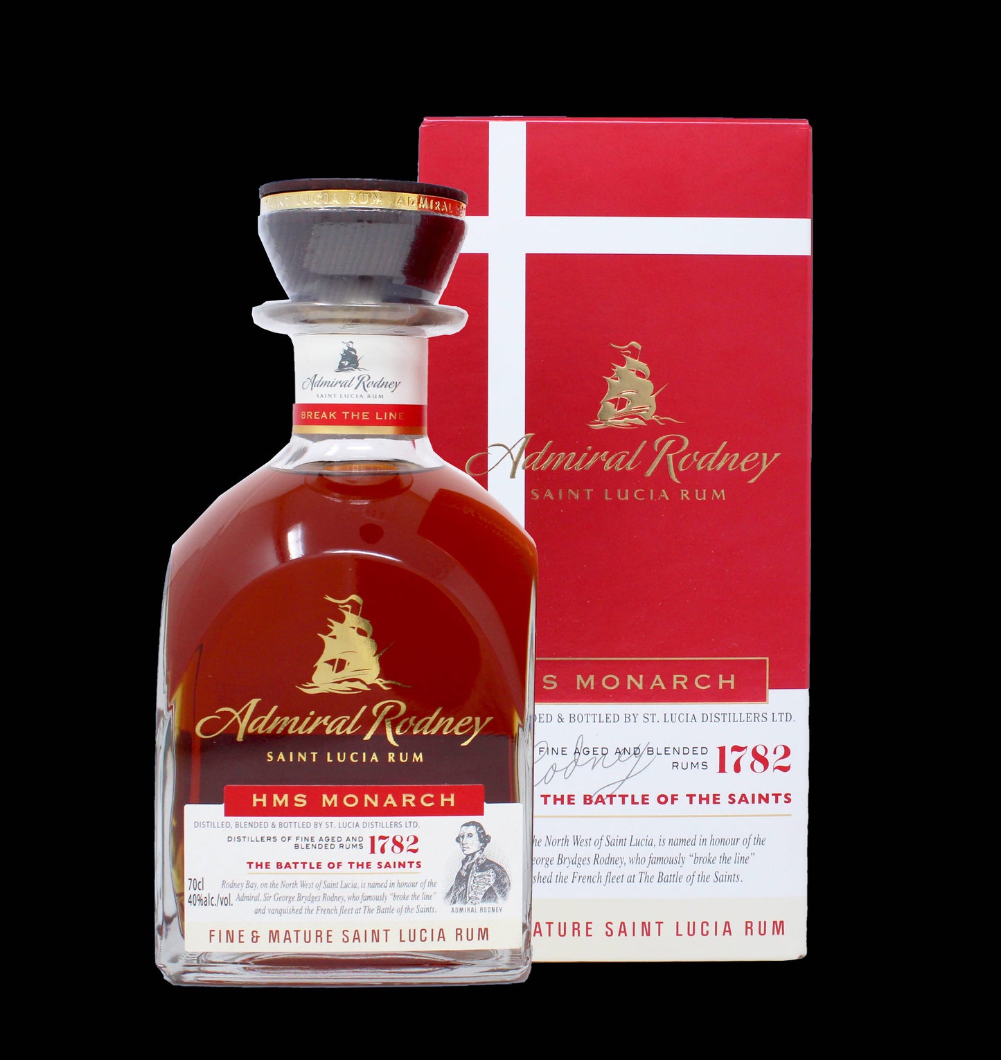 ADMIRAL RODNEY - RUM - HMS MONARCH