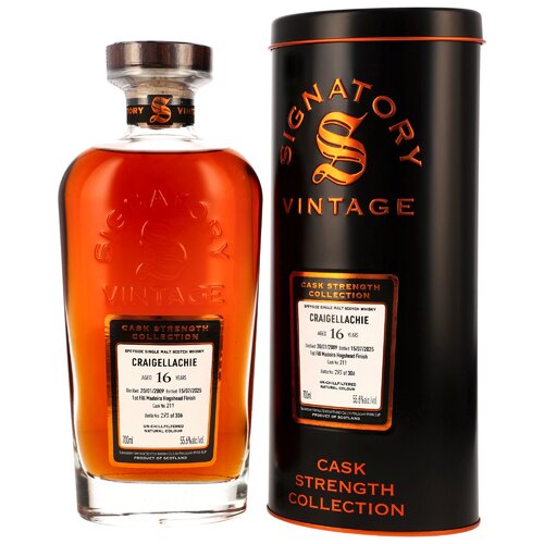 Craigellachie 2009/2025 - 16 y.o. - SV CS 1st Fill Madeira Hoghshead Finish #211