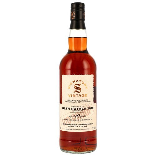 Glenrothes 2015/2025 - 10 yo - Signatory 100 PROOF Edition #50