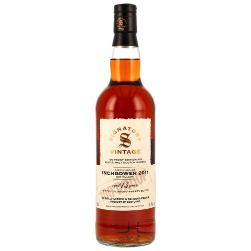 Inchgower 2011/2025 - 13 yo - Signatory 100 PROOF Edition #53