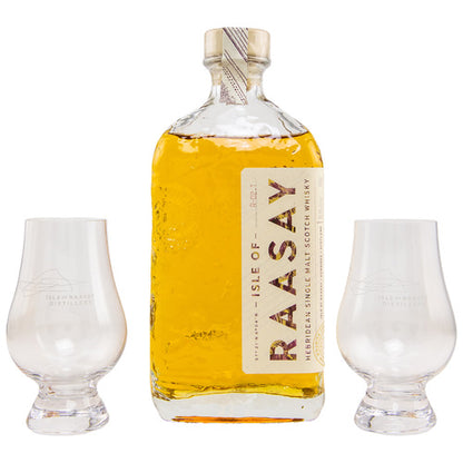 Isle of Raasay Single Malt + 2 Glencairn glasses